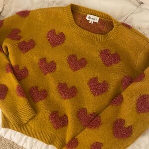 Merci Heart Sweater